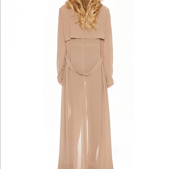 SHEER TRENCH COAT FROM NAKED WARDROBE ONE SIZE - Picture 3 of 3